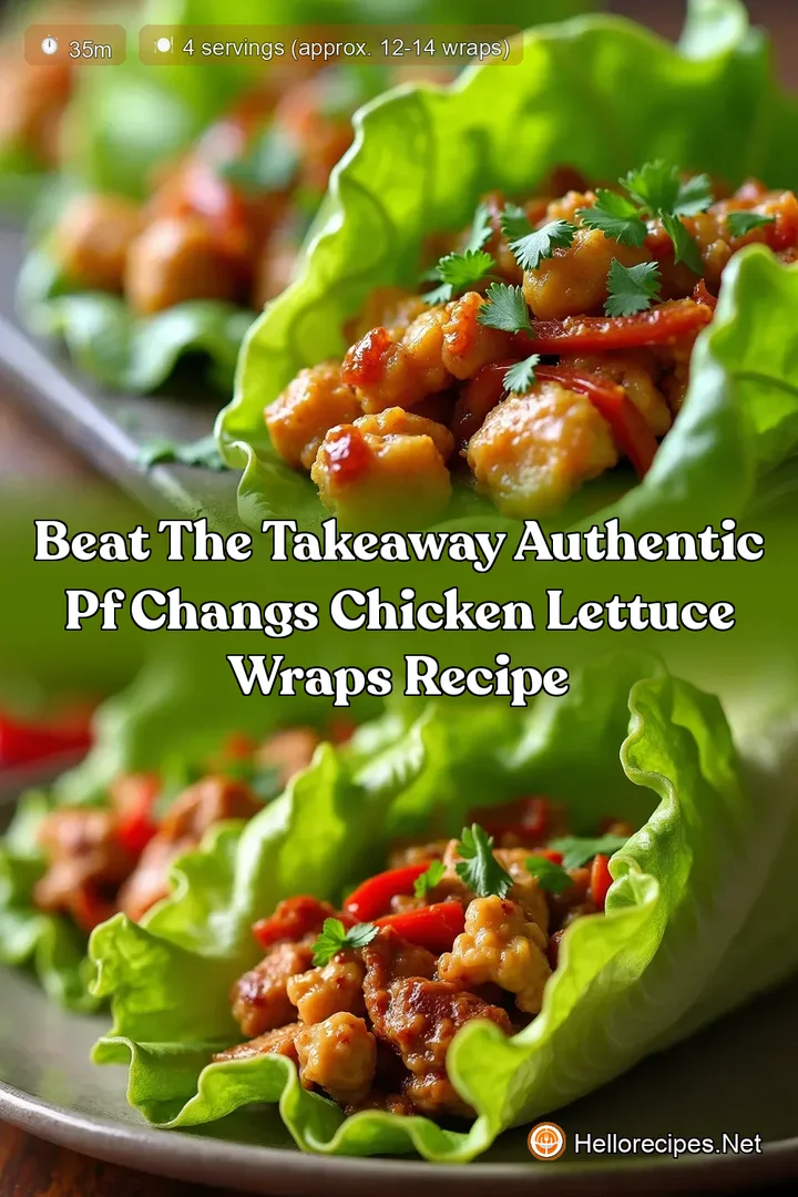 Beat the Takeaway Authentic PF Changs Chicken Lettuce Wraps Recipe