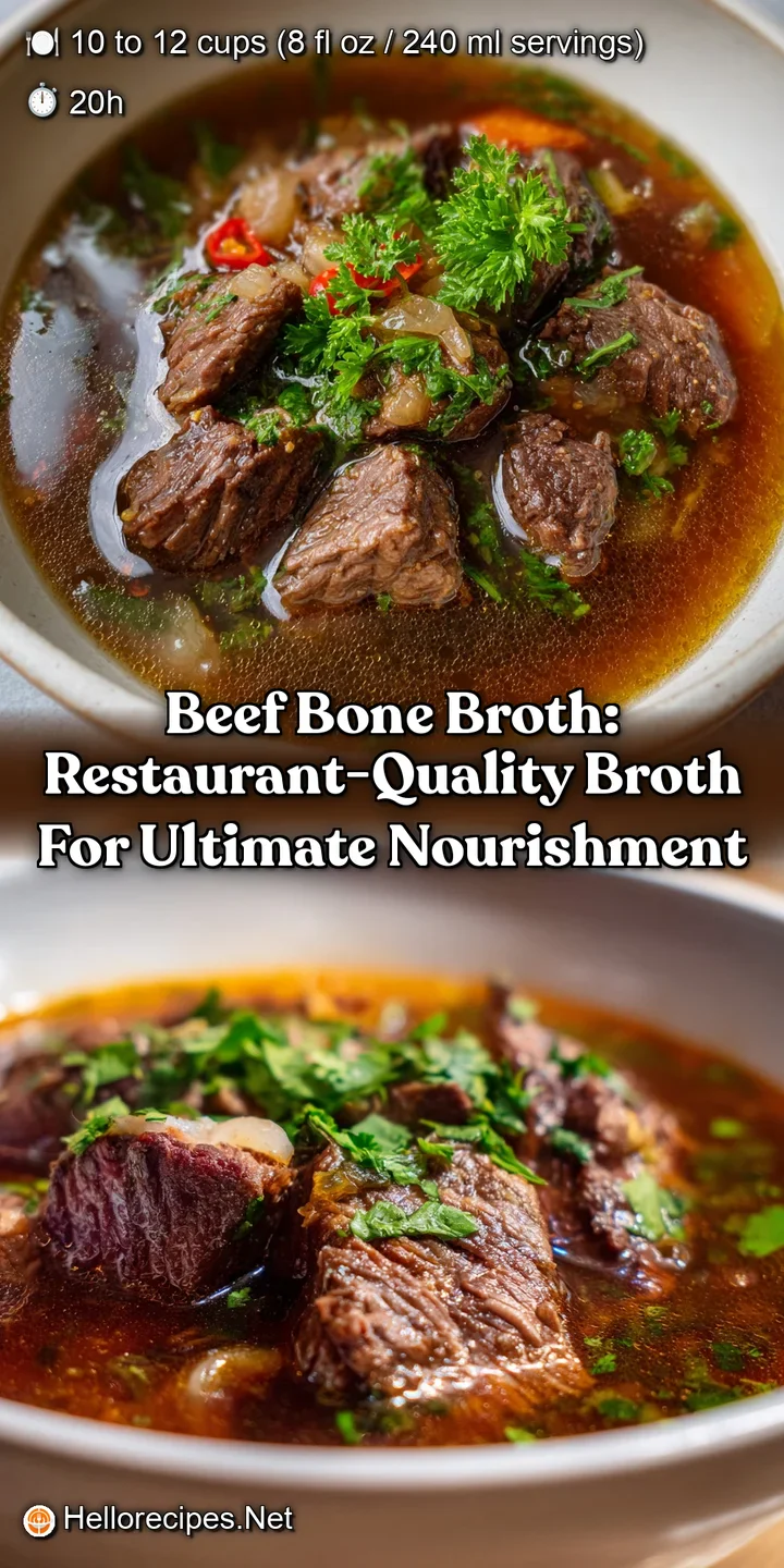 Beef Bone Broth: Restaurant-Quality Broth for Ultimate Nourishment