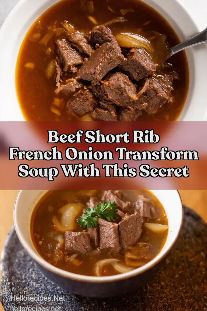 Beef Short Rib French Onion Transform Soup With This Secret