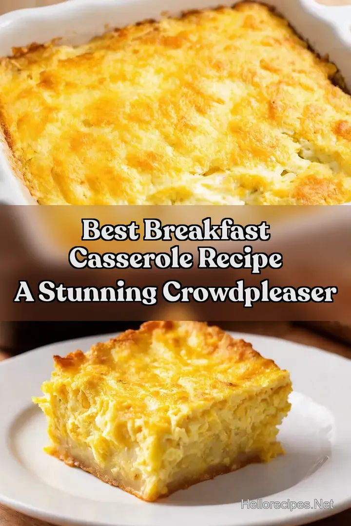 Best Breakfast Casserole Recipe A Stunning CrowdPleaser