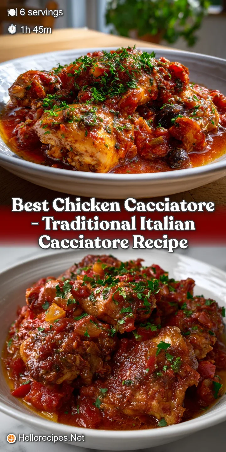 Best Chicken Cacciatore - Traditional Italian Cacciatore Recipe