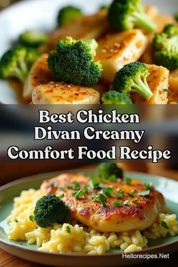Best Chicken Divan Creamy Comfort Food Recipe