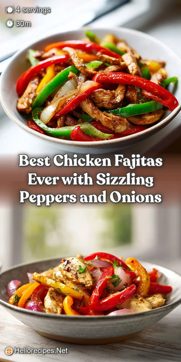 Close-up of perfectly seared chicken strips and charred bell peppers, glistening with savory spices.