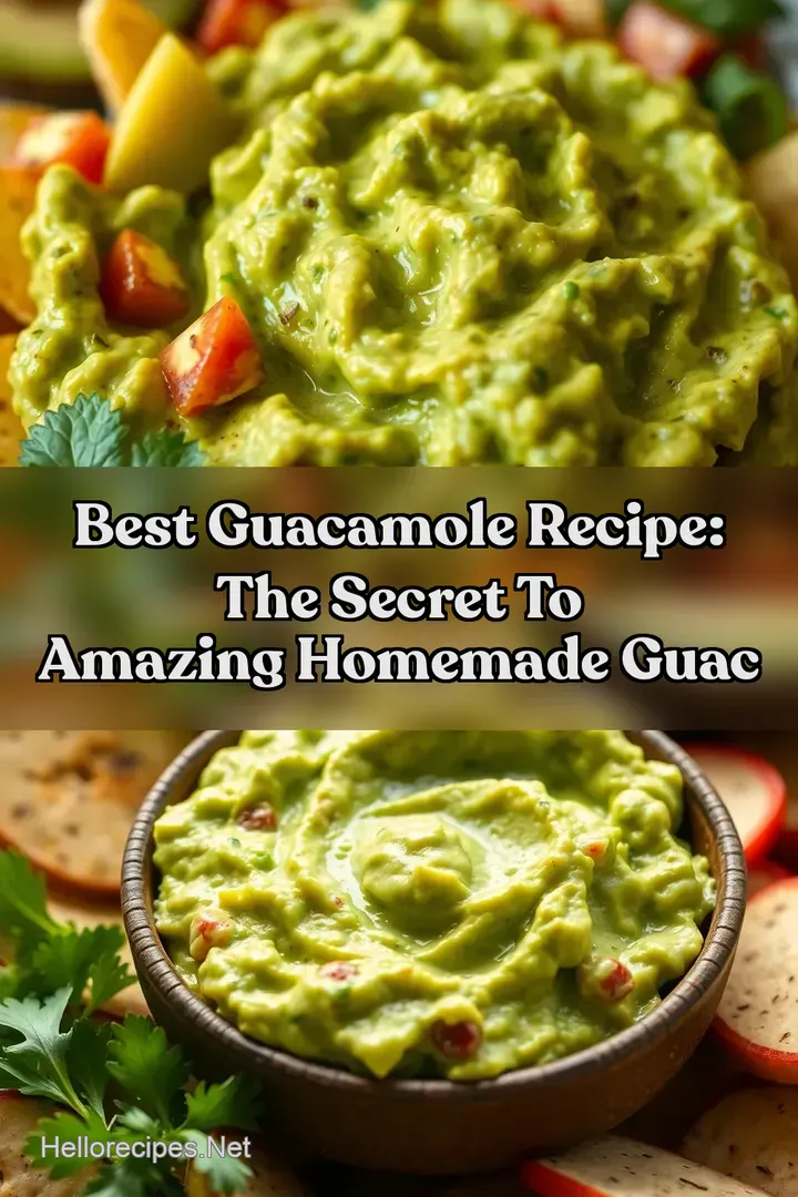 Best Guacamole Recipe: The Secret to Amazing Homemade Guac : PIN FOR LATER Best Guacamole Recipe: The Secret to Amazing Homemade Guac