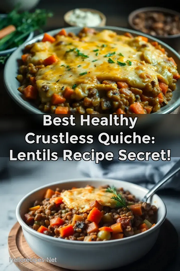 Best Healthy Crustless Quiche: Lentils Recipe Secret!