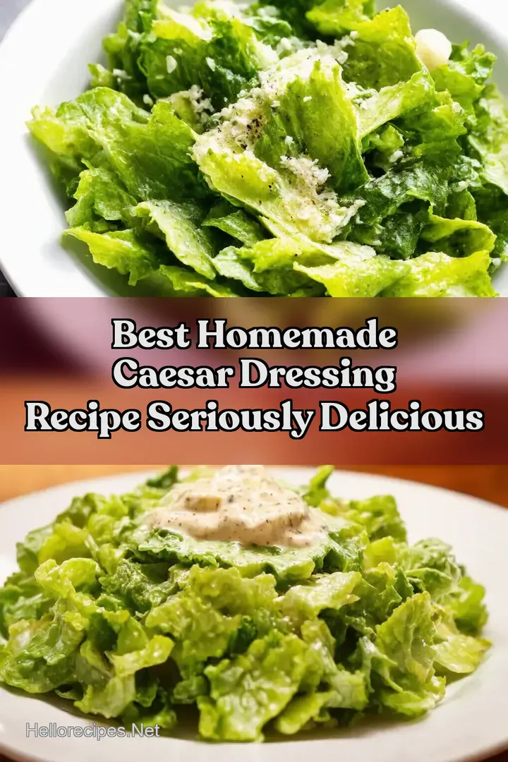 Best Homemade Caesar Dressing Recipe Seriously Delicious