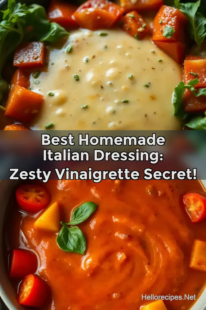 Best Homemade Italian Dressing: Zesty Vinaigrette Secret!