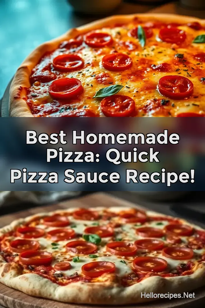Best Homemade Pizza: Quick Pizza Sauce Recipe!
