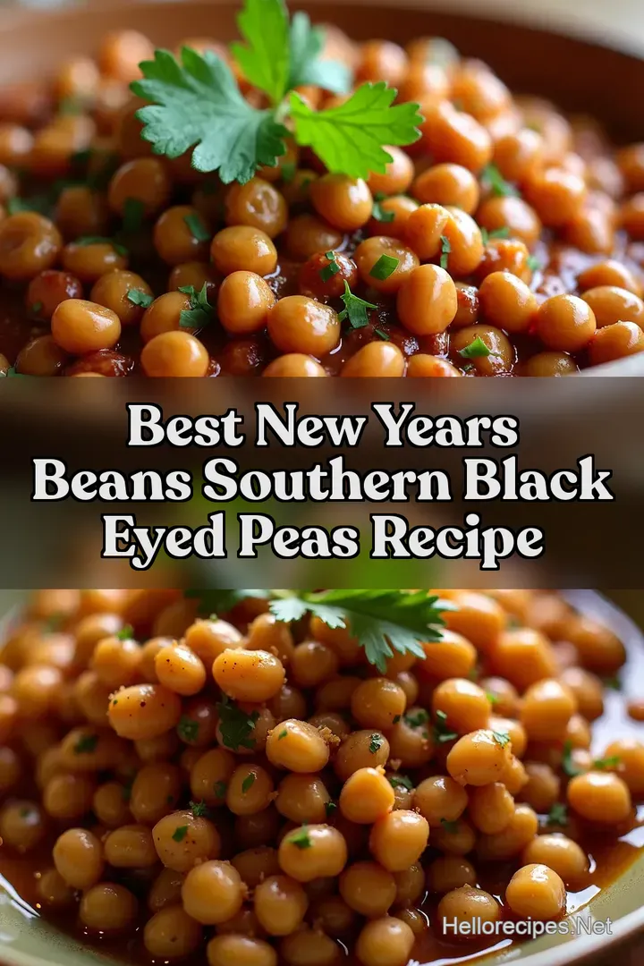 Best New Years Beans Southern Black Eyed Peas Recipe