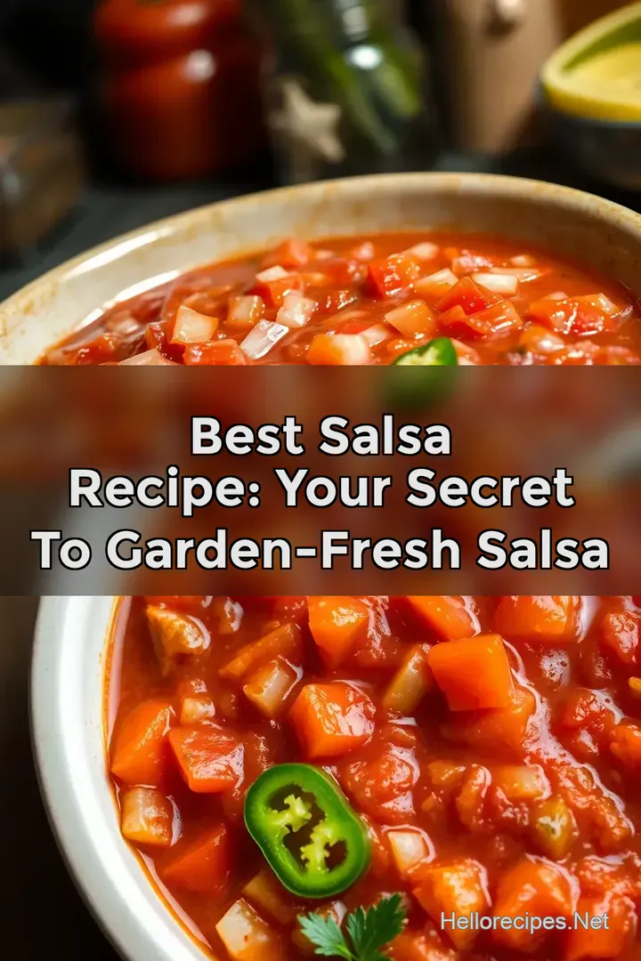 Best Salsa Recipe: Your Secret to Garden-Fresh Salsa