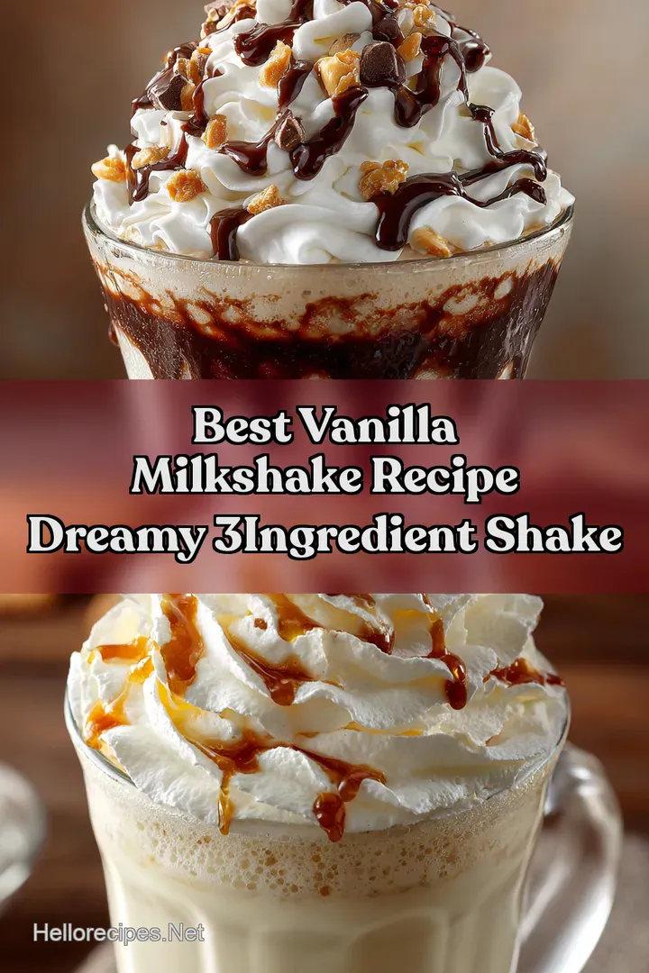 Best Vanilla Milkshake Recipe Dreamy 3Ingredient Shake