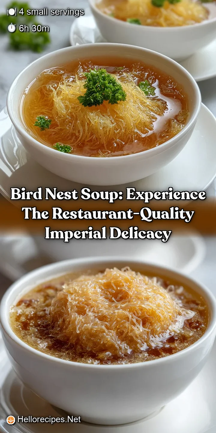 Bird Nest Soup: Experience the Restaurant-Quality Imperial Delicacy