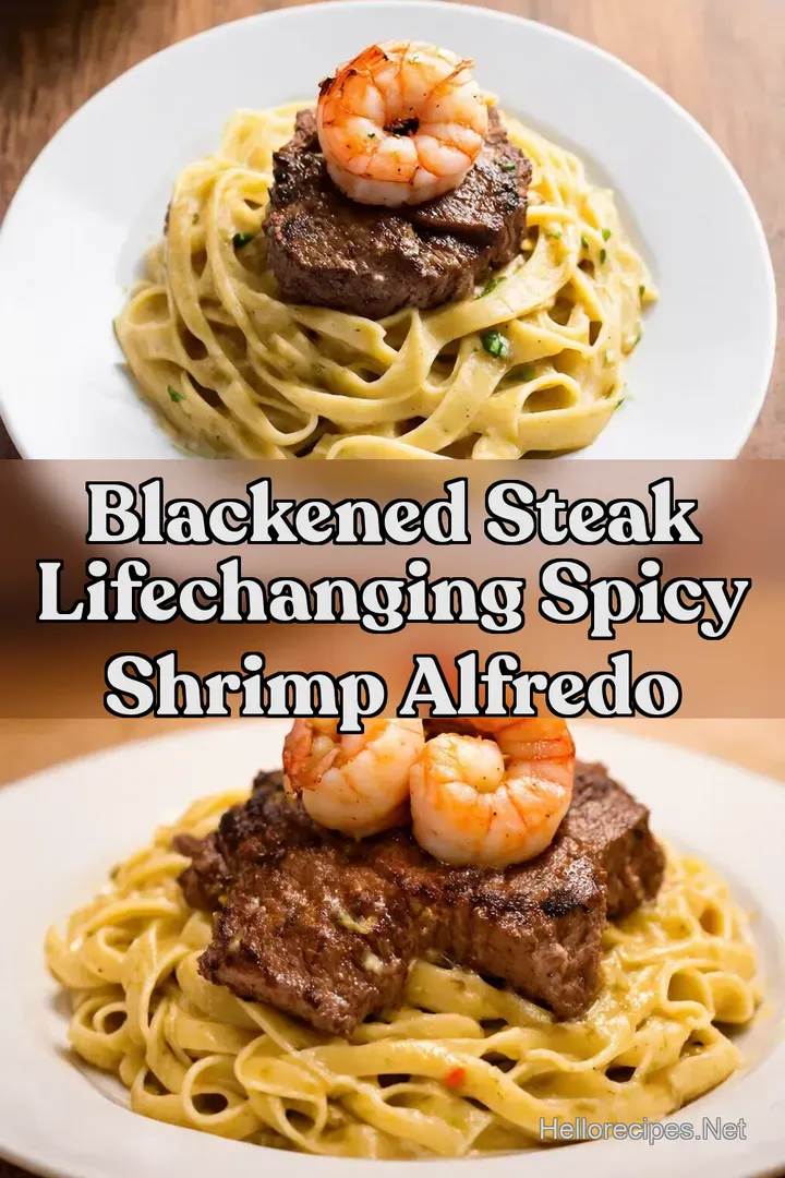 Blackened Steak LifeChanging Spicy Shrimp Alfredo