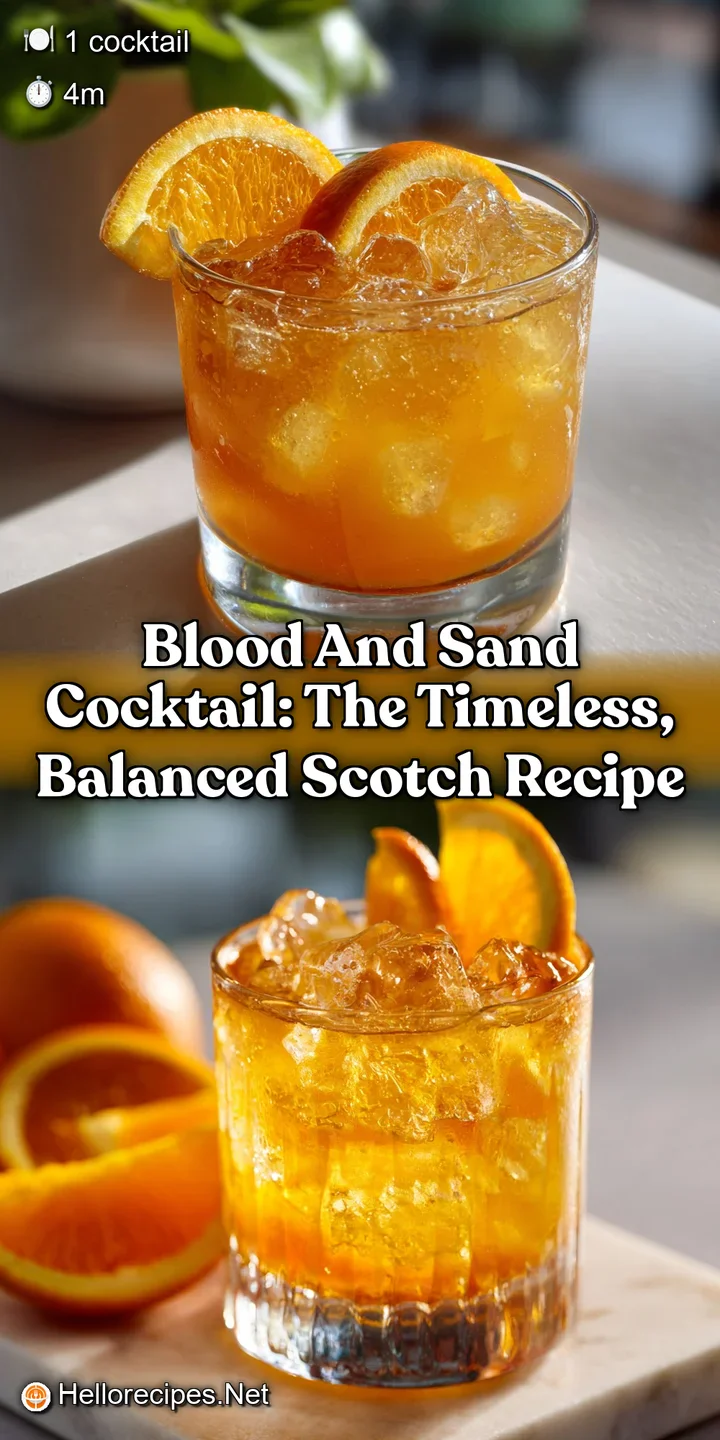 Blood and Sand Cocktail: The Timeless Balanced Scotch Recipe