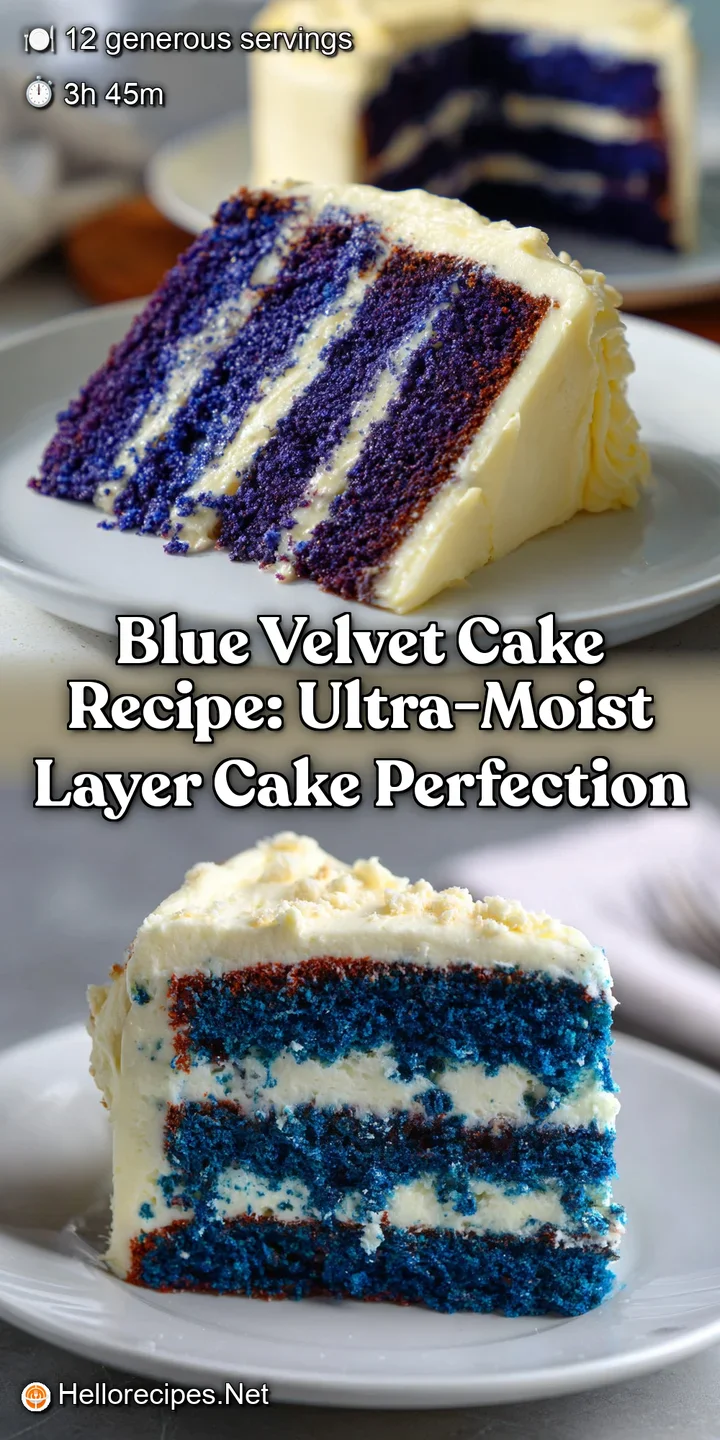 Blue Velvet Cake Recipe: Ultra-Moist Layer Cake Perfection