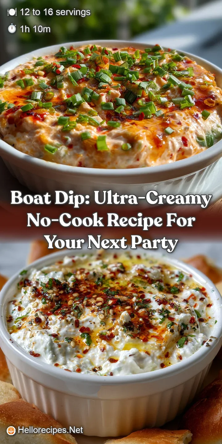 Boat Dip: Ultra-Creamy No-Cook Recipe for Your Next Party