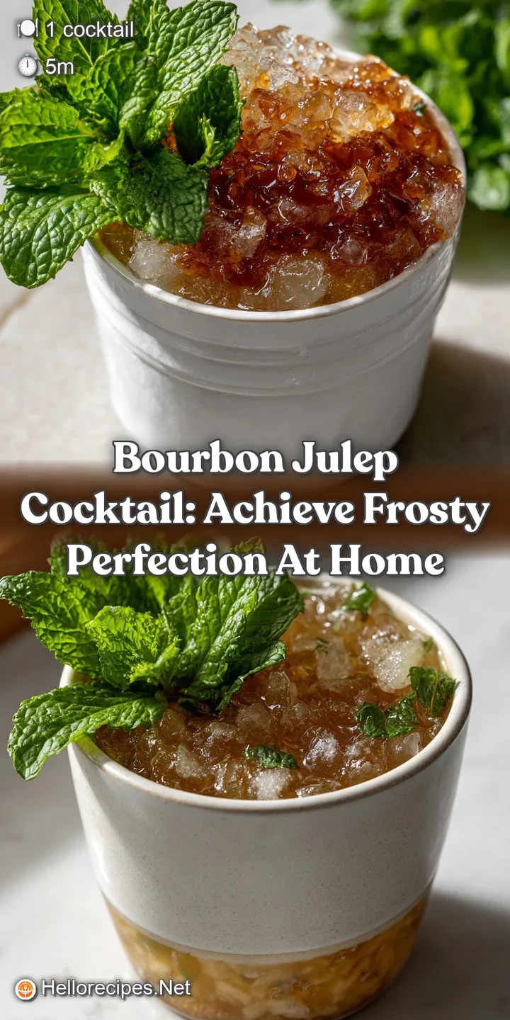 Bourbon Julep Cocktail: Achieve Frosty Perfection at Home