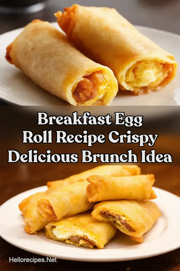 Breakfast Egg Roll Recipe Crispy Delicious Brunch Idea