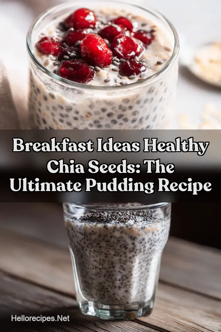 Breakfast Ideas Healthy Chia Seeds: The Ultimate Pudding Recipe : PIN FOR LATER Breakfast Ideas Healthy Chia Seeds: The Ultimate Pudding Recipe