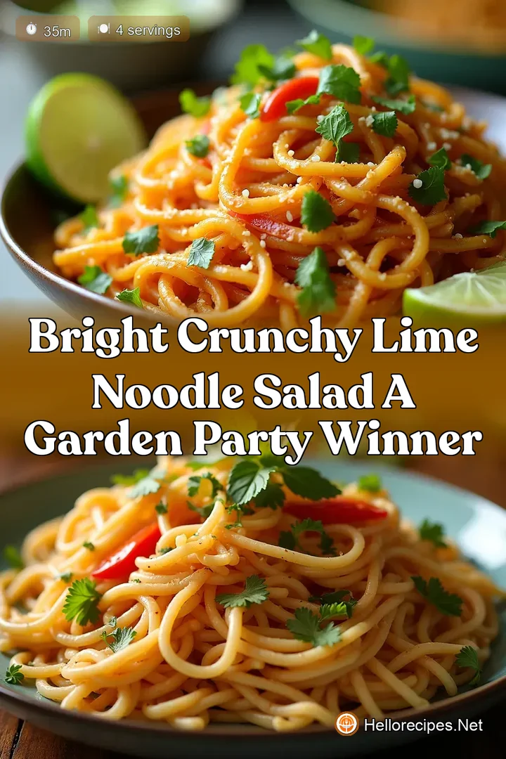 Bright Crunchy Lime Noodle Salad A Garden Party Winner