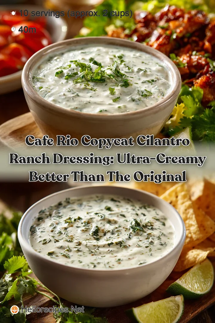 Cafe Rio Copycat Cilantro Ranch Dressing: Ultra-Creamy Better Than the Original