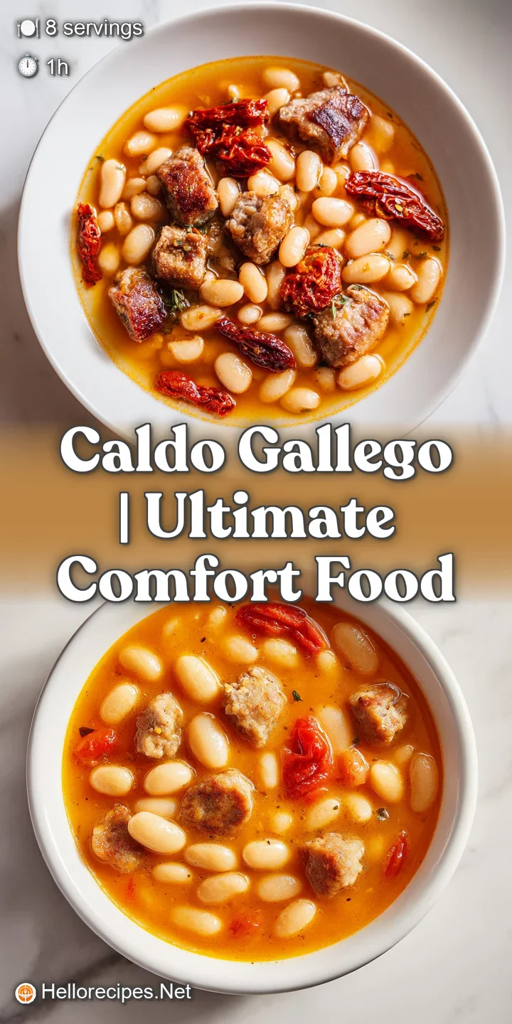 Close-up of succulent sliced chorizo and soft potatoes in a rich, orange-hued broth with wisps of rising steam.