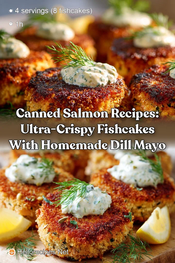 Canned Salmon Recipes: Ultra-Crispy Fishcakes with Homemade Dill Mayo