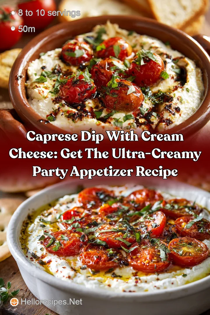 Caprese Dip with Cream Cheese: Get the Ultra-Creamy Party Appetizer Recipe