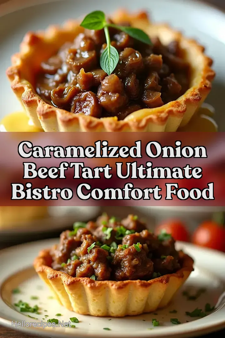 Caramelized Onion Beef Tart Ultimate Bistro Comfort Food