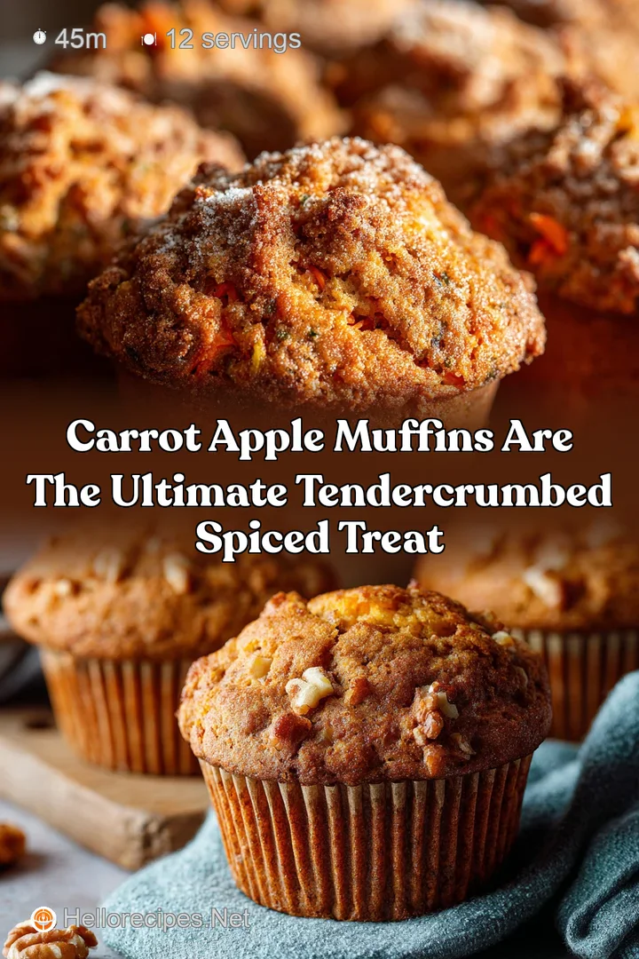 Carrot Apple Muffins are the Ultimate TenderCrumbed Spiced Treat