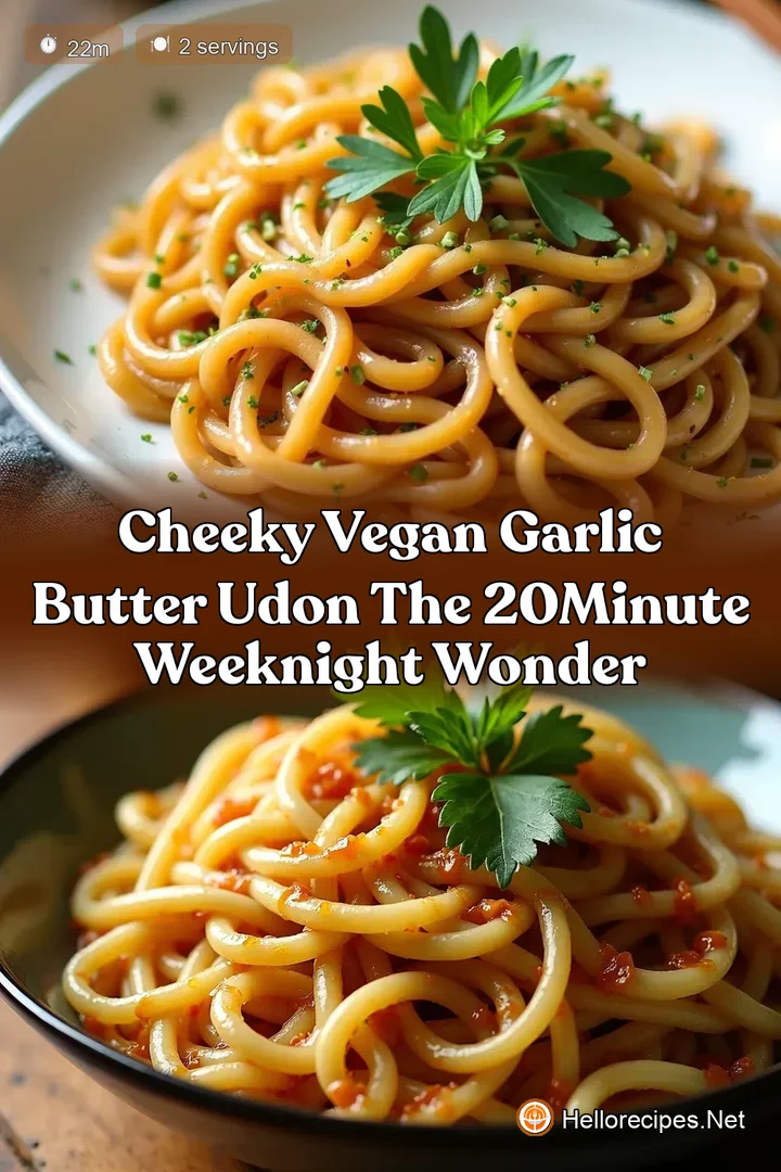 Cheeky Vegan Garlic Butter Udon The 20Minute Weeknight Wonder