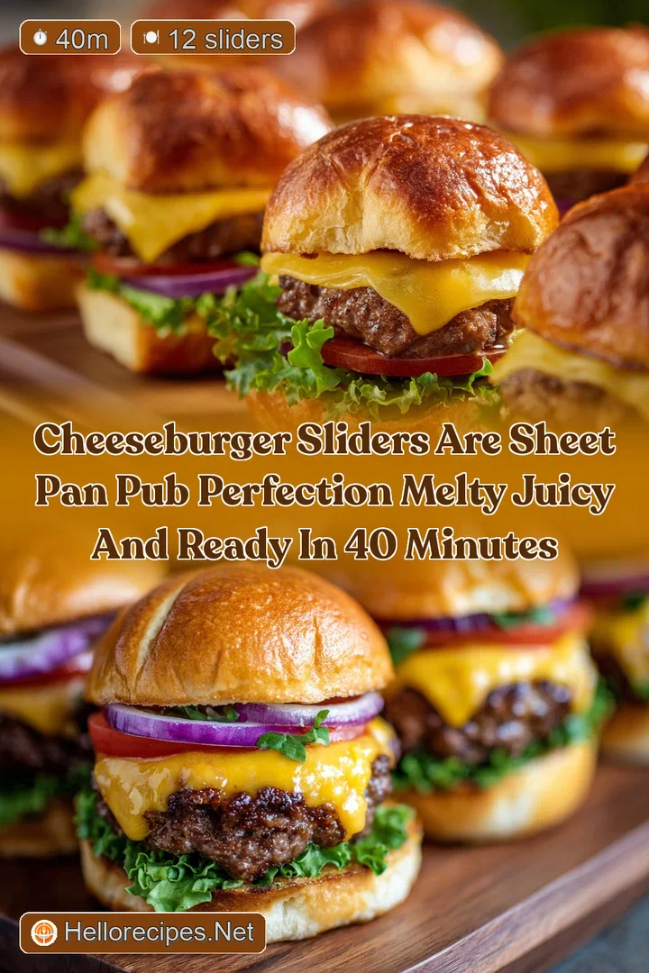 Cheeseburger Sliders are Sheet Pan Pub Perfection Melty juicy and ready in 40 minutes