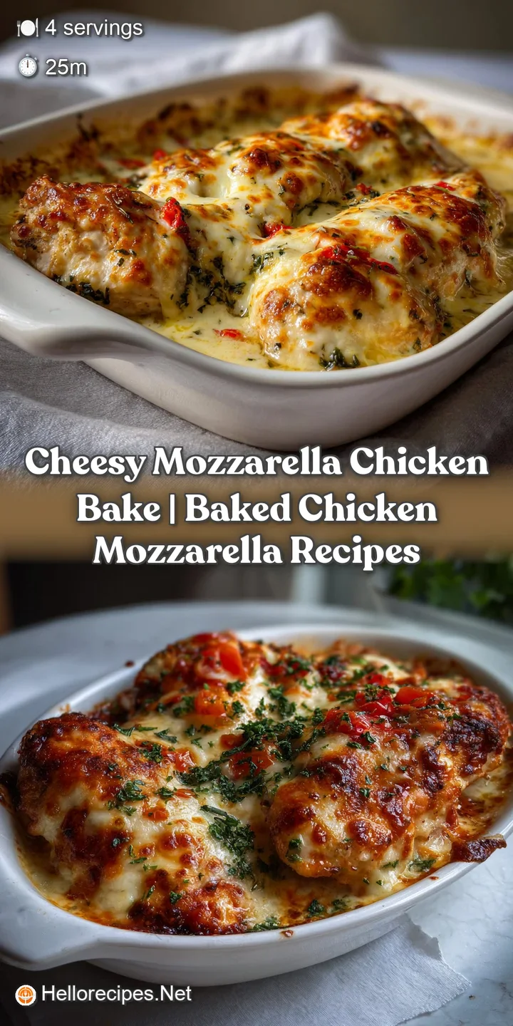 Close-up shot of stretchy, melted mozzarella over juicy chicken, showing a delightful texture and rich, savory colors.