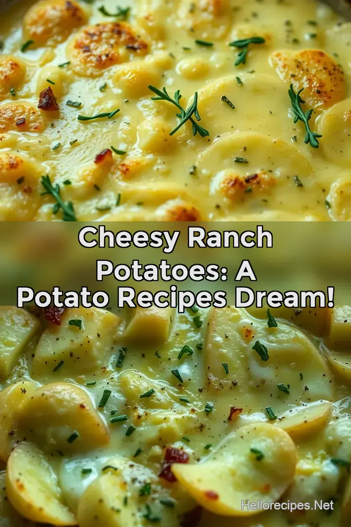 Cheesy Ranch Potatoes: A Potato Recipes Dream!