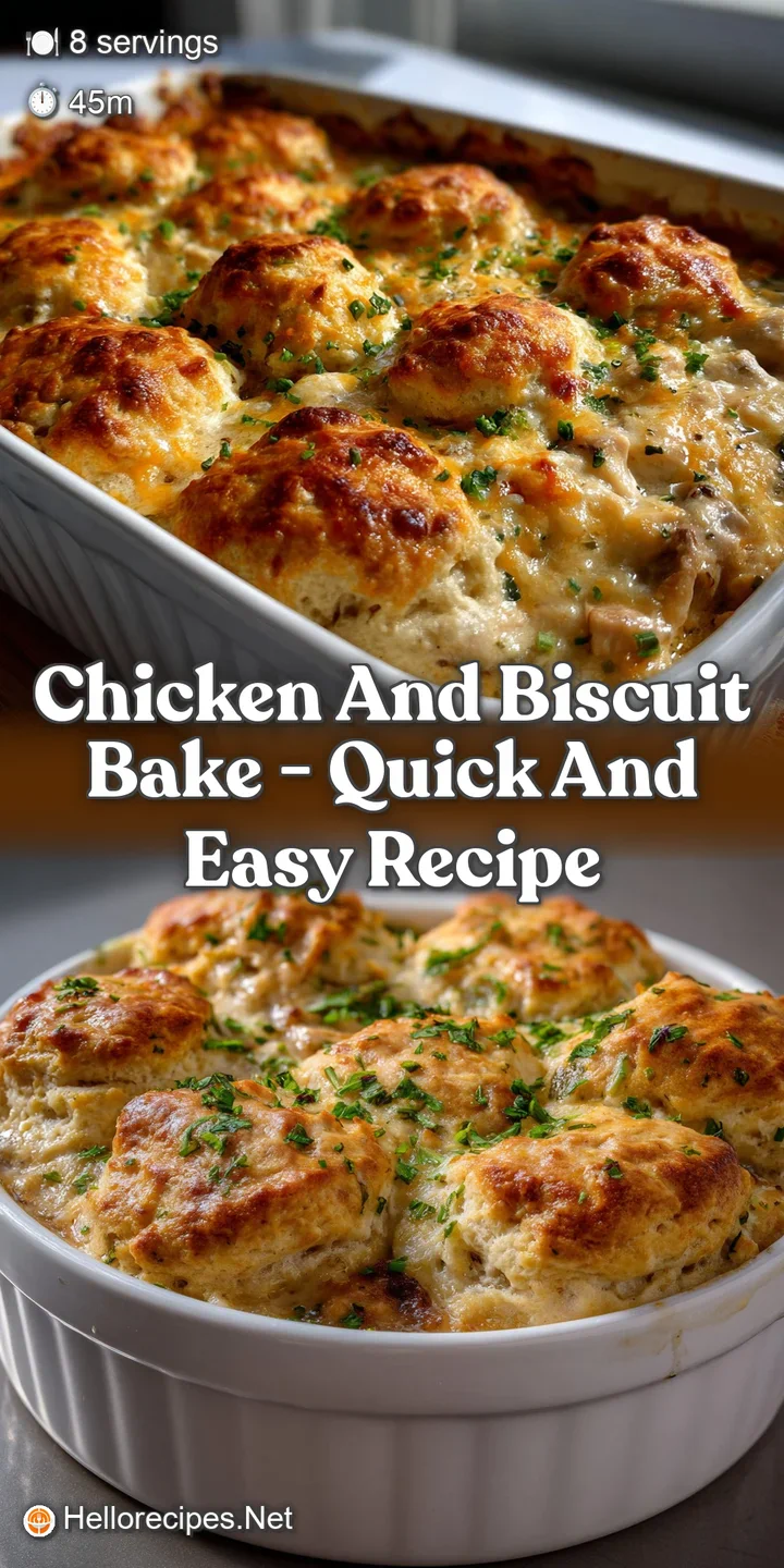 Chicken and Biscuit Bake - Quick and Easy Recipe