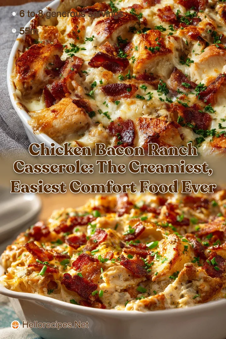 Chicken Bacon Ranch Casserole: The Creamiest Easiest Comfort Food Ever