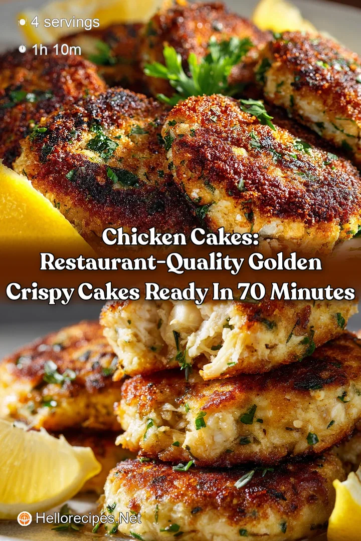 Chicken Cakes: Restaurant-Quality Golden Crispy Cakes Ready in 70 Minutes