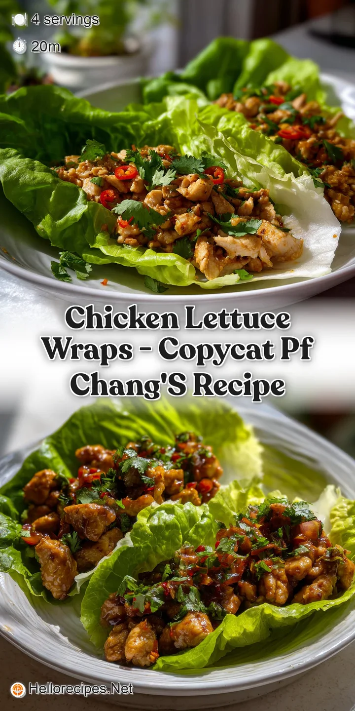 Close-up: Juicy, browned chicken mixture with a savory sheen, contrasted by the cool, crisp lettuce.