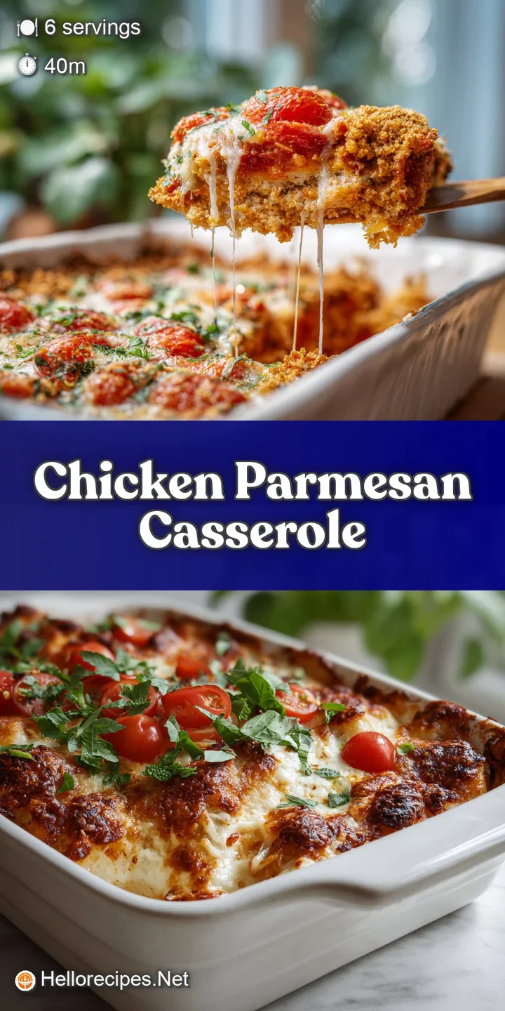 Close-up of bubbling, melted mozzarella cheese over golden-brown crispy chicken in a rich, vibrant red tomato sauce.