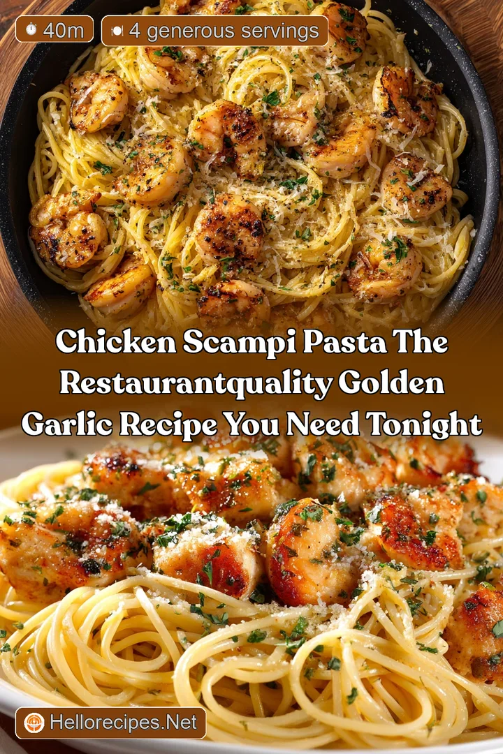 Chicken Scampi Pasta The RestaurantQuality Golden Garlic Recipe You Need Tonight