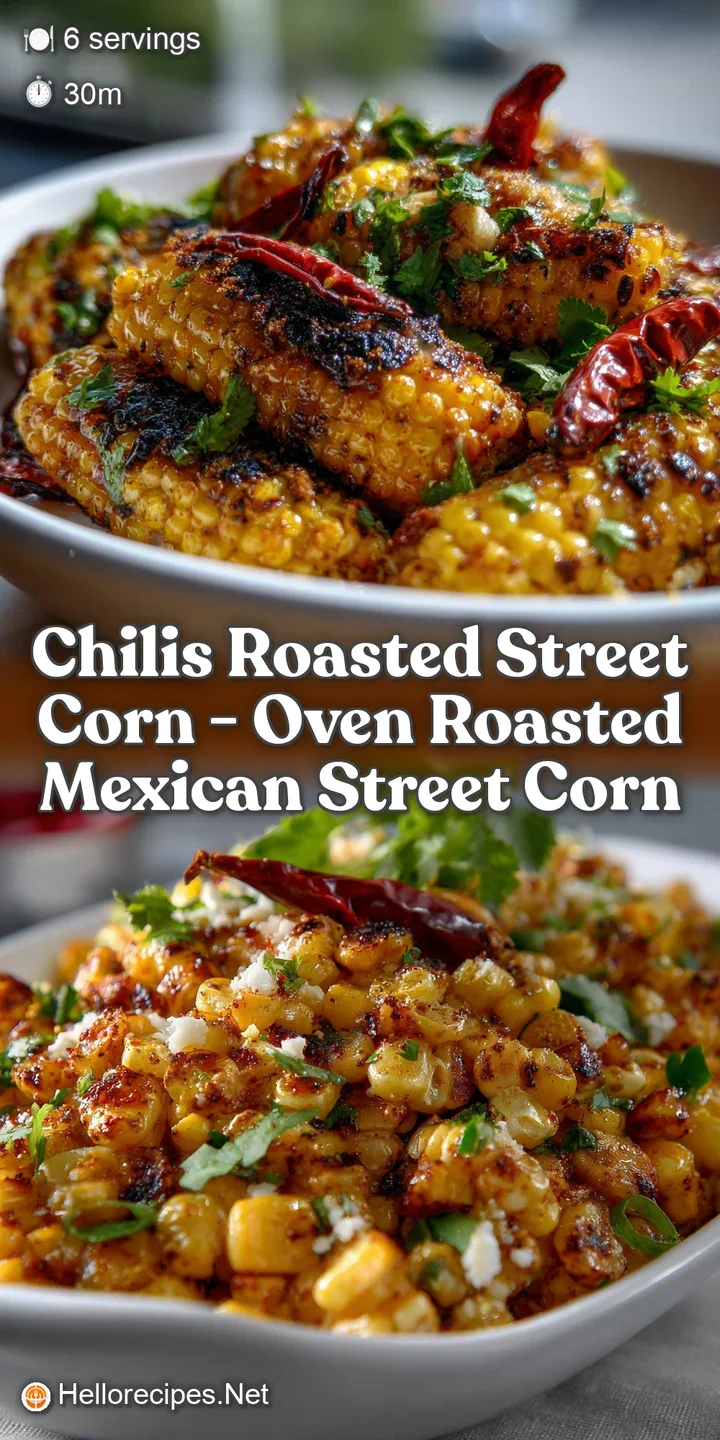 Chilis Roasted Street Corn - Oven Roasted Mexican Street Corn