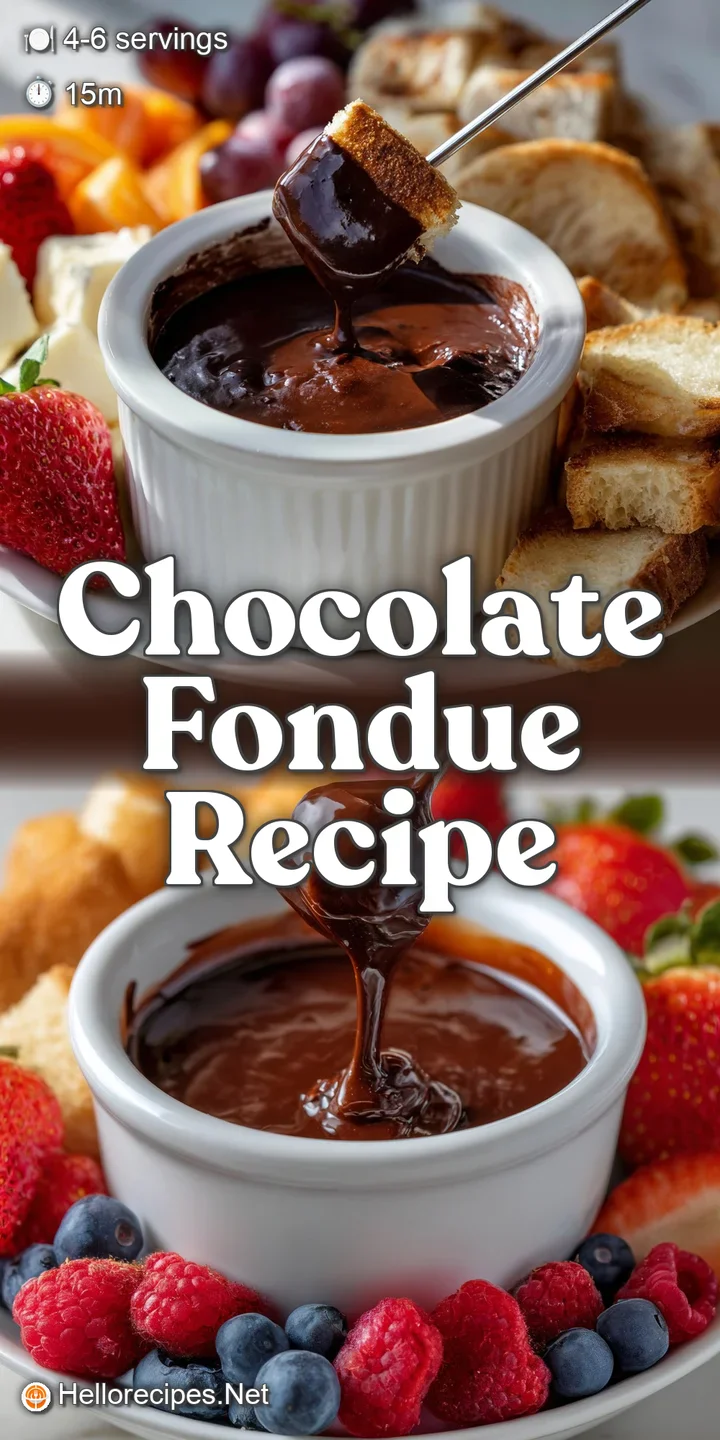 Chocolate Fondue: The Best Silky 15-Minute Classic Recipe - Hello Recipes