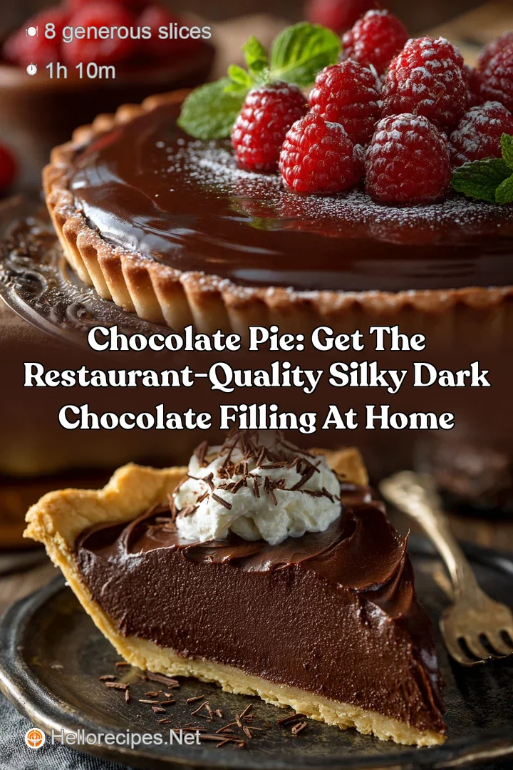 Chocolate Pie: Get The Restaurant-Quality Silky Dark Chocolate Filling At Home