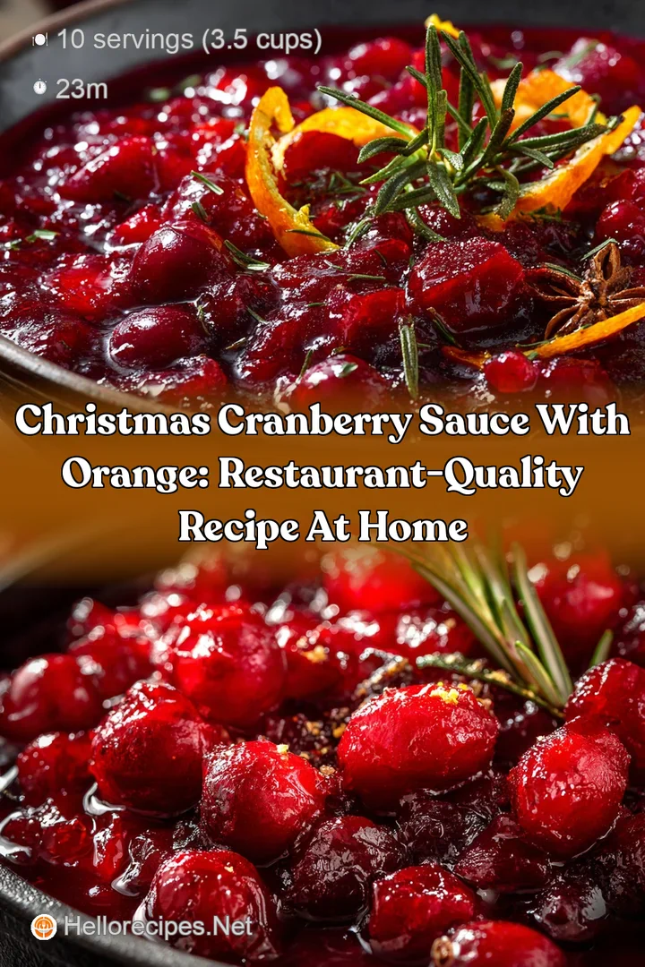 Christmas Cranberry Sauce with Orange: Restaurant-Quality Recipe at Home