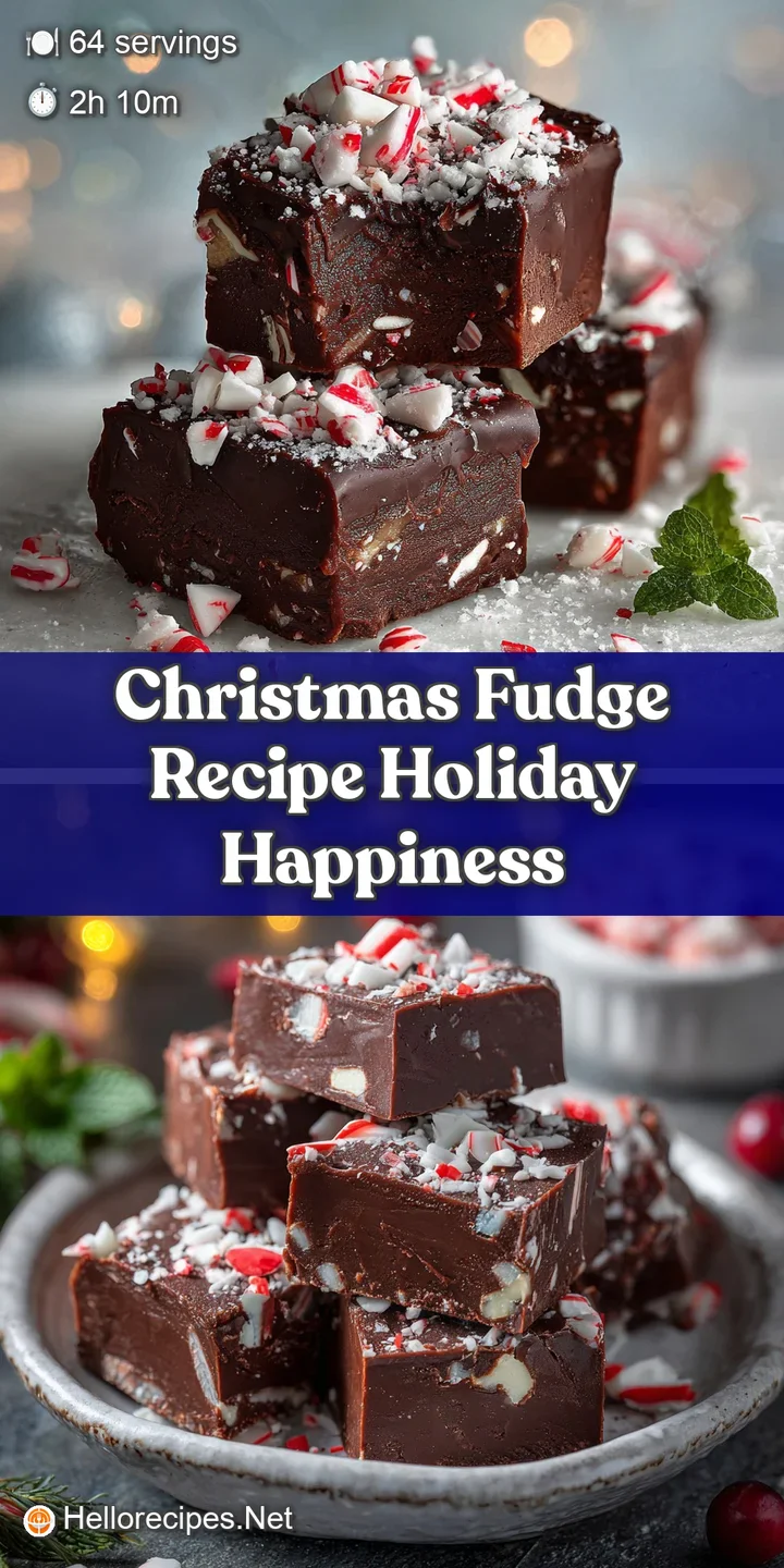 Close-up of Christmas fudge: rich chocolate swirled with vibrant green and red candies creates a tempting, melt-in-your-mo...