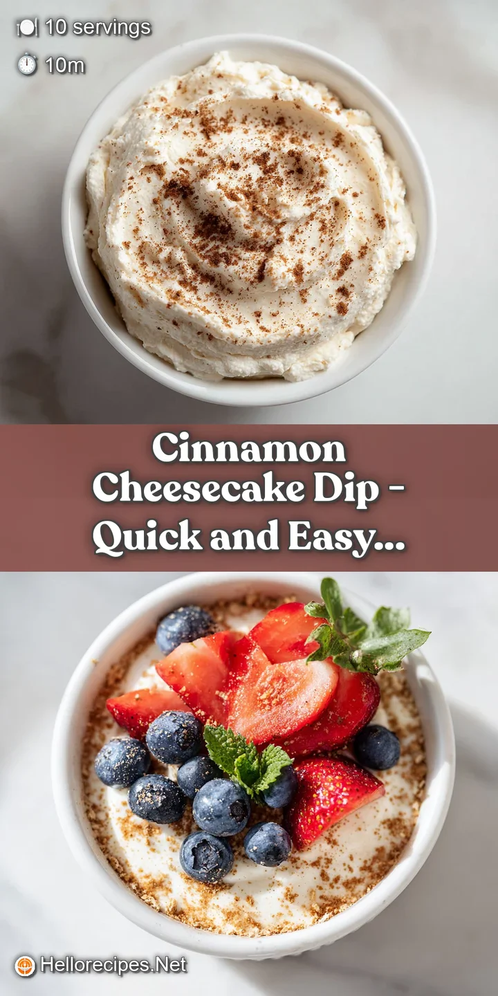 Close-up of velvety cinnamon cheesecake dip, showing its rich, pale texture and inviting swirls of warm spice.