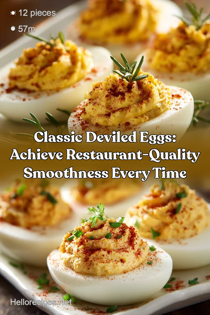 Classic Deviled Eggs: Achieve Restaurant-Quality Smoothness Every Time