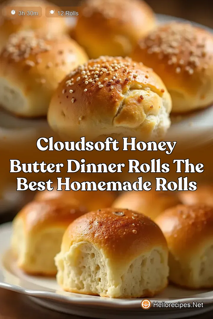 CloudSoft Honey Butter Dinner Rolls The Best Homemade Rolls