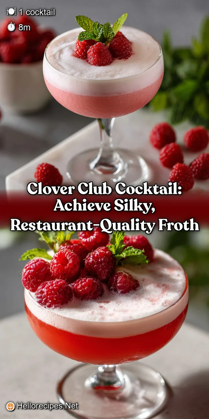 Clover Club Cocktail: Achieve Silky Restaurant-Quality Froth