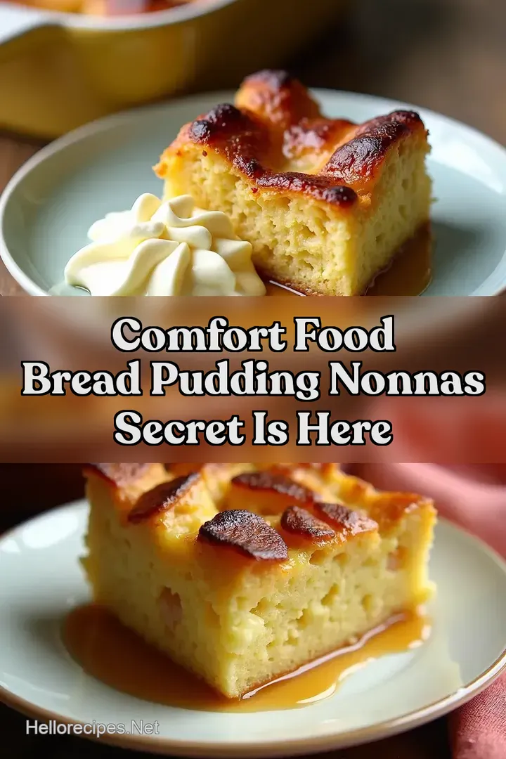 Comfort Food Bread Pudding Nonnas Secret Is Here